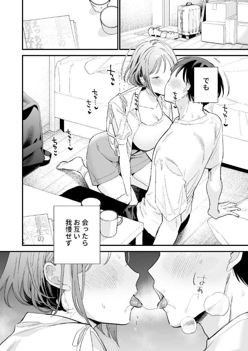【エロ漫画】遠距離恋愛カップルが久しぶりに会うとひたすらセックスしまくるみたいだなwww
