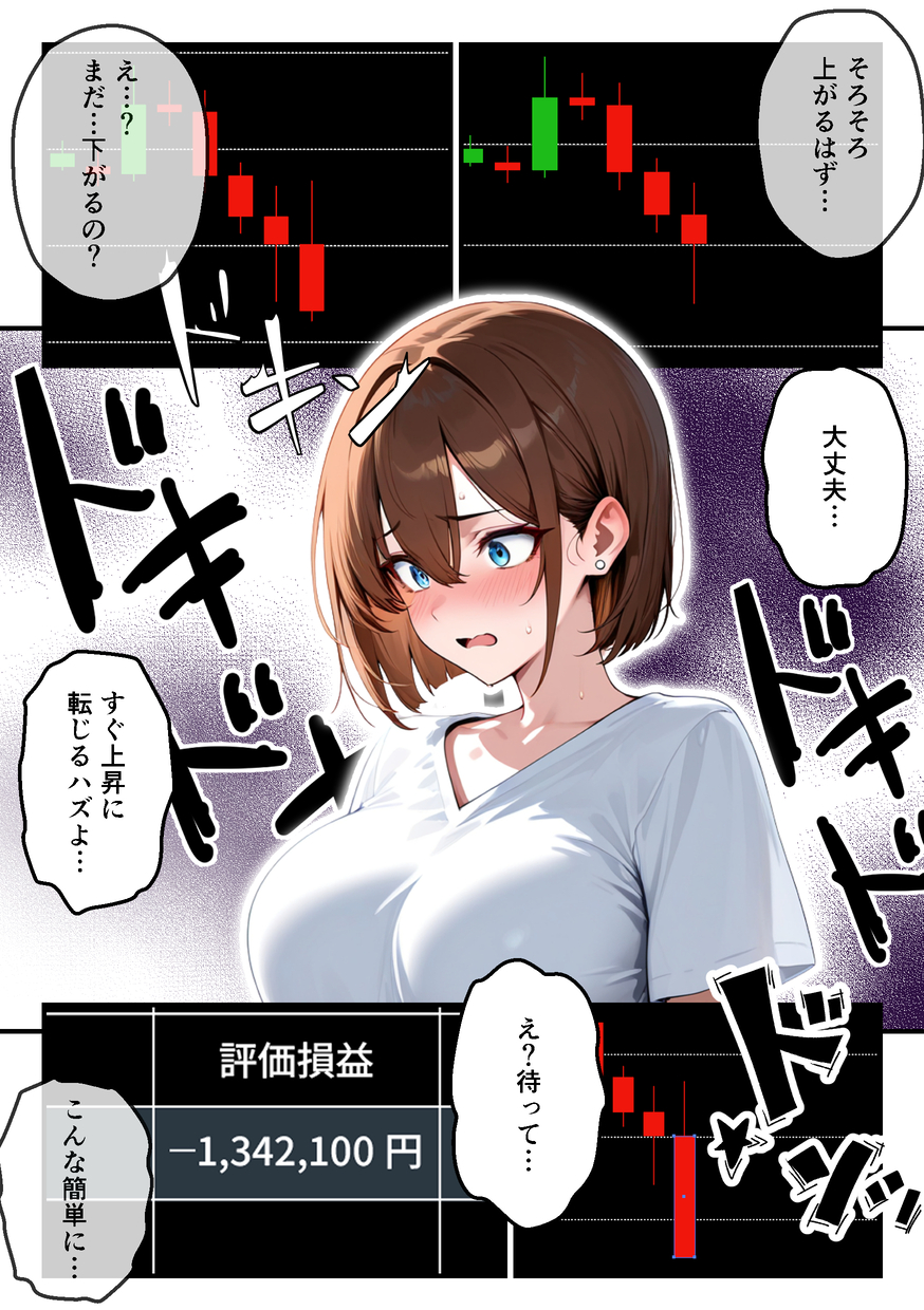 【えろまんが】ハイレバトレードで損失を出した奥様が主人に内緒でデリヘルで稼いで補填することに…