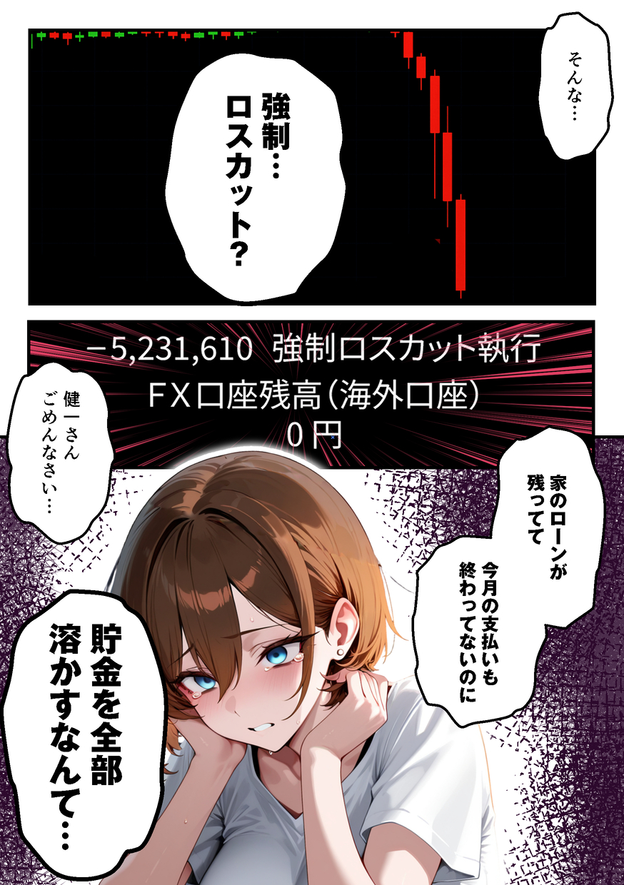 【えろまんが】ハイレバトレードで損失を出した奥様が主人に内緒でデリヘルで稼いで補填することに…