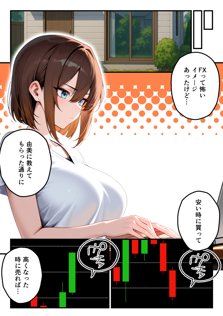 【えろまんが】ハイレバトレードで損失を出した奥様が主人に内緒でデリヘルで稼いで補填することに…