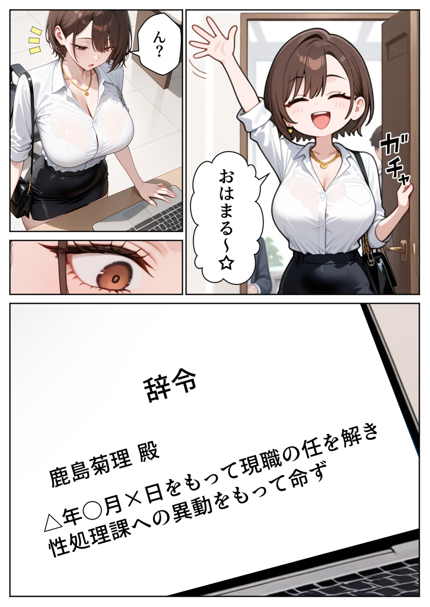 【えろまんが】左遷されても反省ゼロ！生意気新人OLにわからせセックスしまくった結果www
