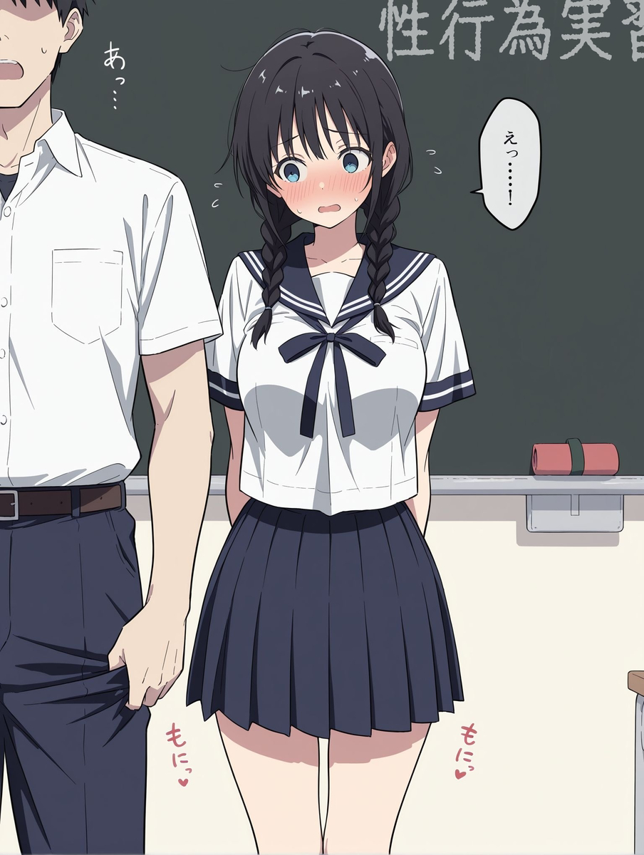 【えろまんが】本物の性を学ぶカリキュラムを導入した学園では実演形式で伝える実践型性教育が行われることに…