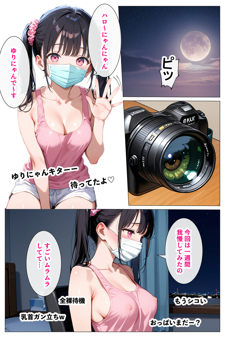 【えろまんが】隣に住んでる女の子がエチエチの配信者だったので…一緒に配信する流れにwww