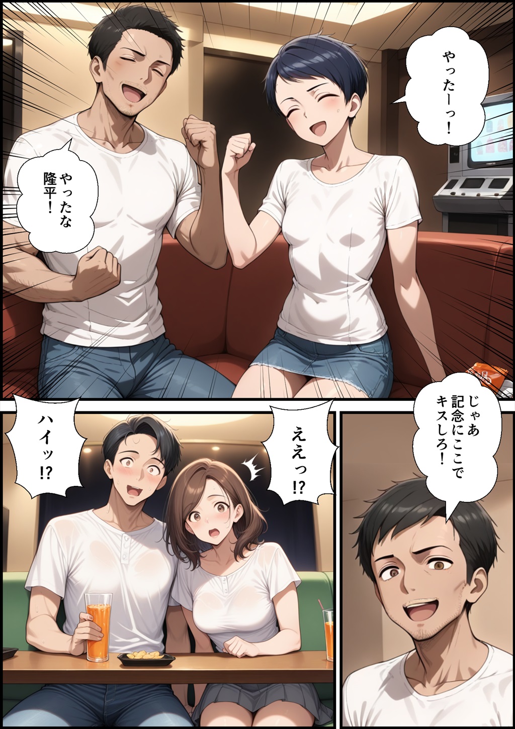 【えろまんが】夫や息子を愛しながらも不倫セックスに溺れる人妻さん