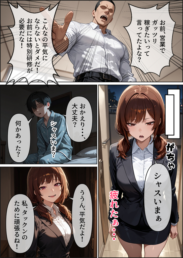【えろまんが】働きに出た年上妻が自分の知らないところで無茶苦茶になっていく