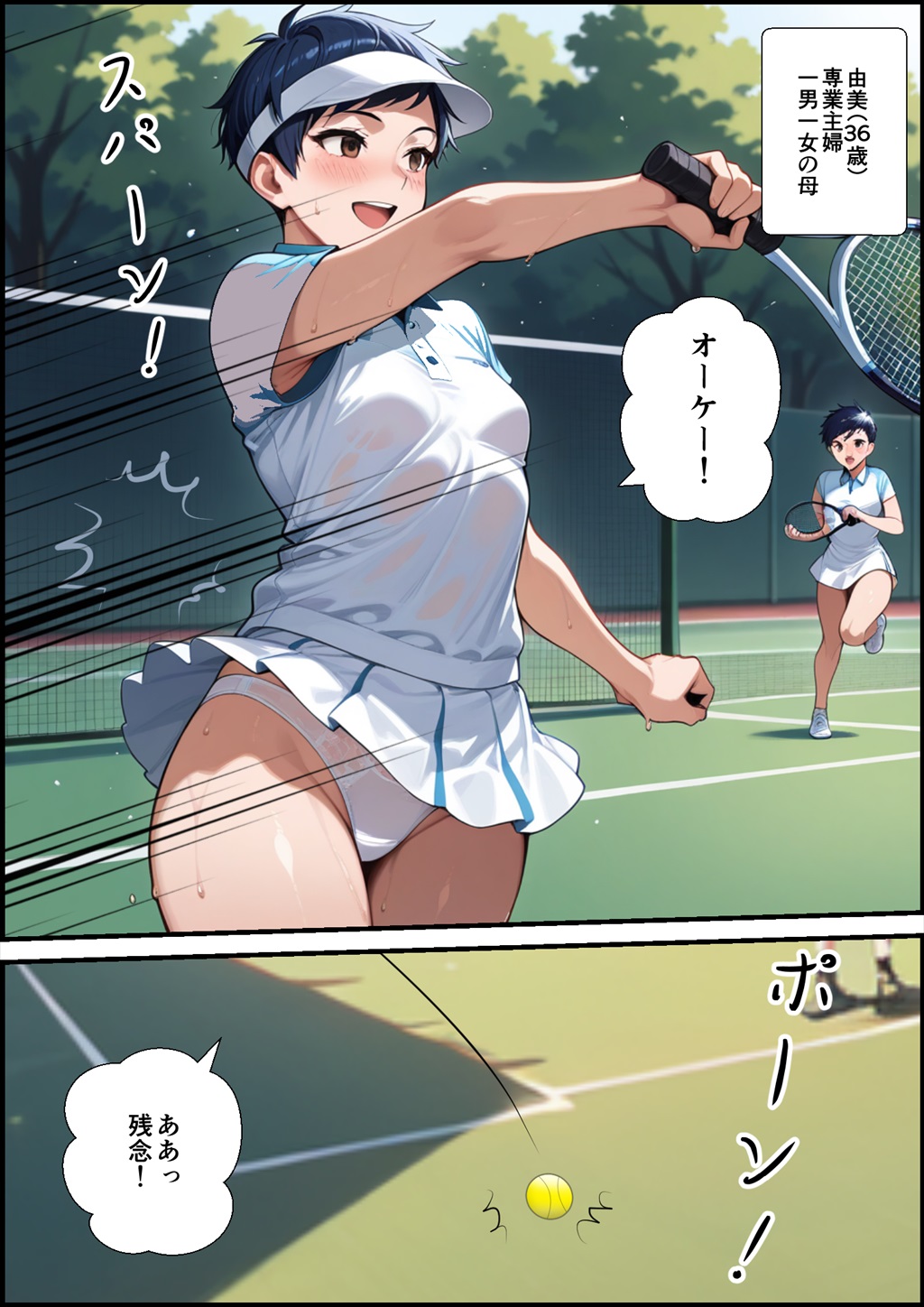 【エロ漫画】かわいい奥様との不倫エッチにドキドキが止まらない！