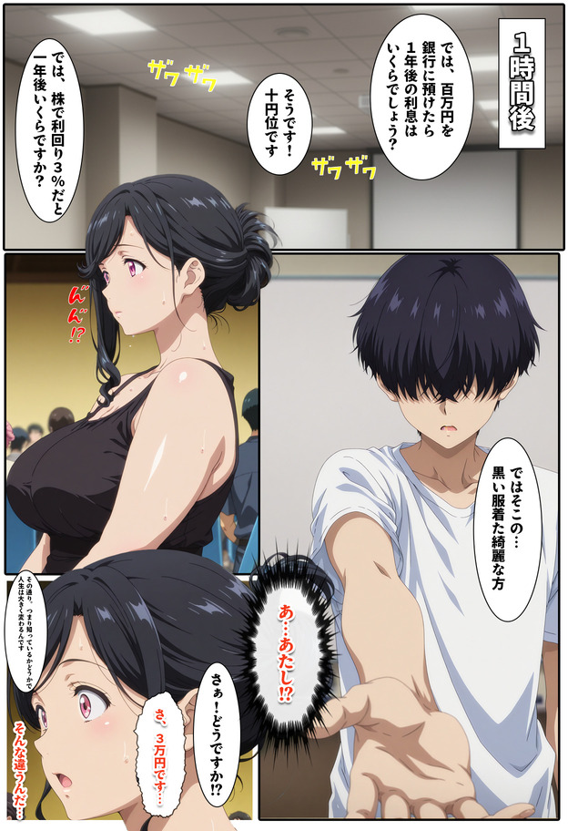 【エロマンガ】人妻が陥る、投資と快楽の二重の沼に勃起不可避！