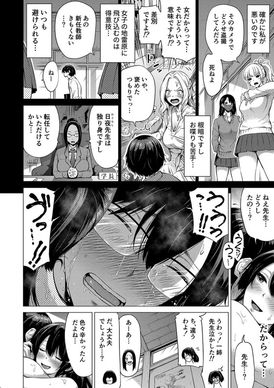 【無料エロ漫画】田舎の学校で七人姉妹とハーレムセックス！