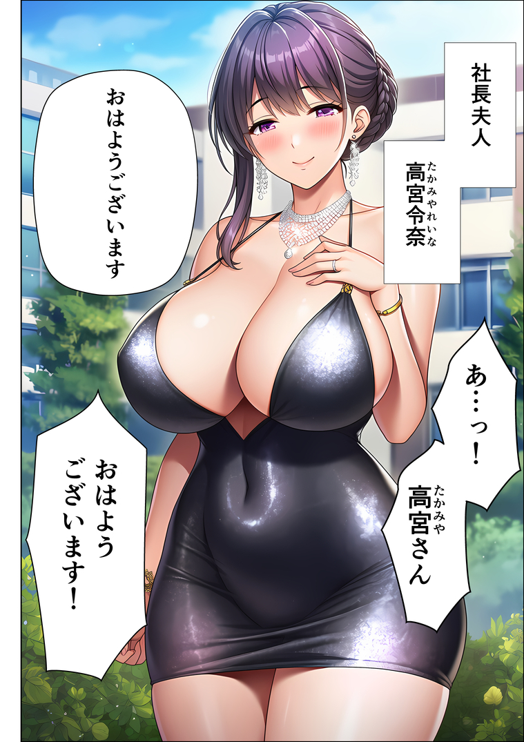 【エロ漫画】ワイ…マンション清掃員…上層階のハイスペ人妻とラッキースケベな関係に…