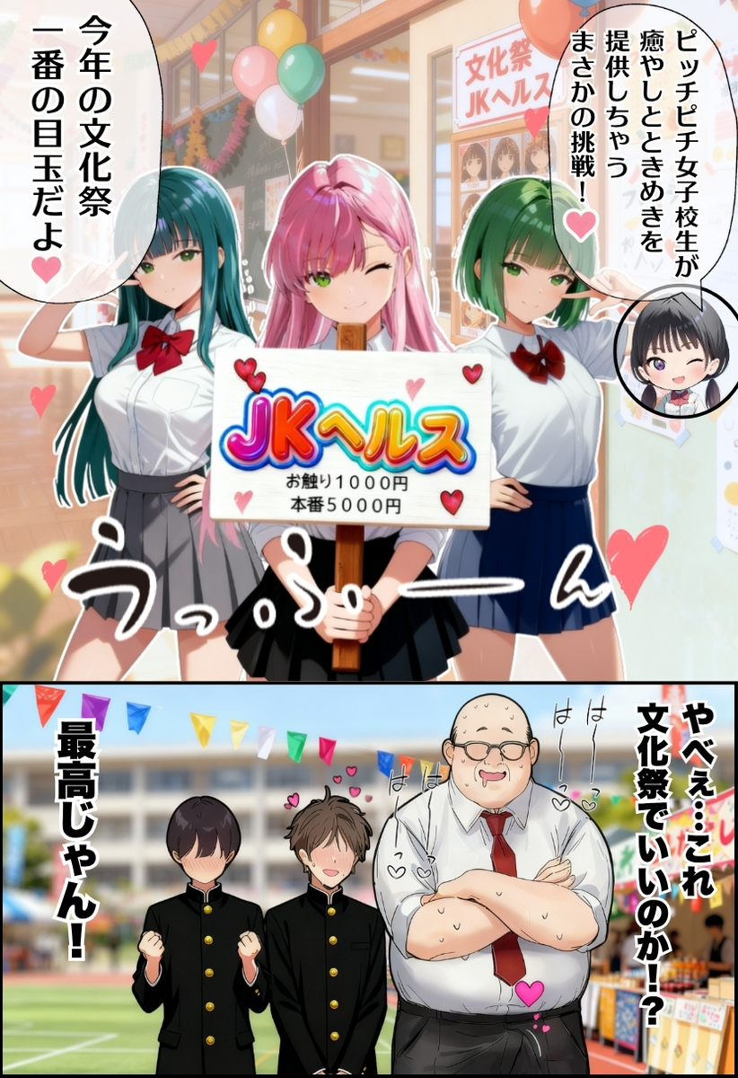 【えろまんが】ザーメンが枯渇しそうなエロ漫画発見！学園中で大乱交！究極の矛と盾が学園祭に大集結！