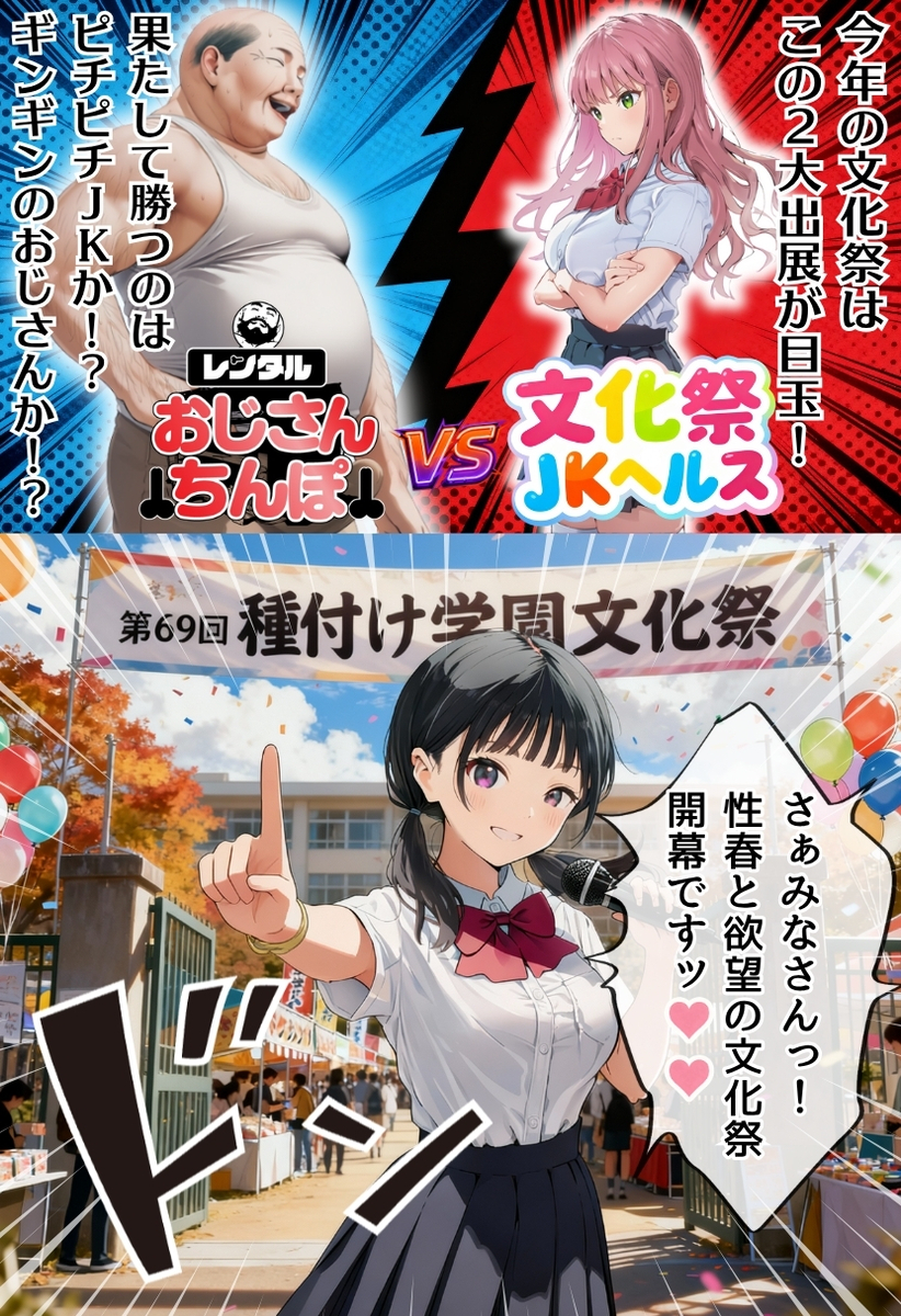 【えろまんが】ザーメンが枯渇しそうなエロ漫画発見！学園中で大乱交！究極の矛と盾が学園祭に大集結！