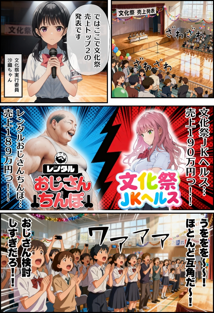 【えろまんが】ザーメンが枯渇しそうなエロ漫画発見！学園中で大乱交！究極の矛と盾が学園祭に大集結！