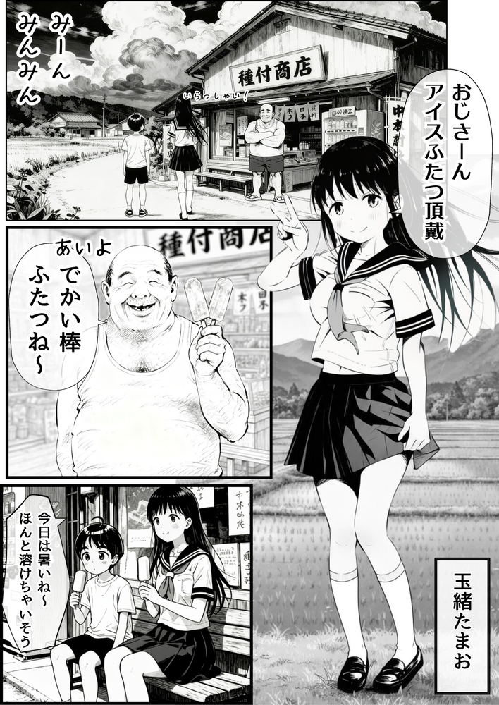 【エロ漫画】初恋のお姉ちゃんがおじさんと…幼いころにこんなエッチなことを見てしまうと…絶対トラウマになるよな…