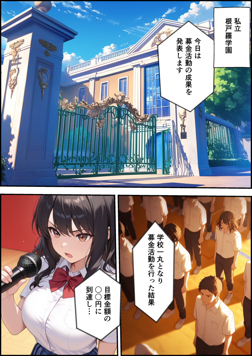 【エロマンガ】生徒会長が学校を守る為に性教育のモデルになることに…