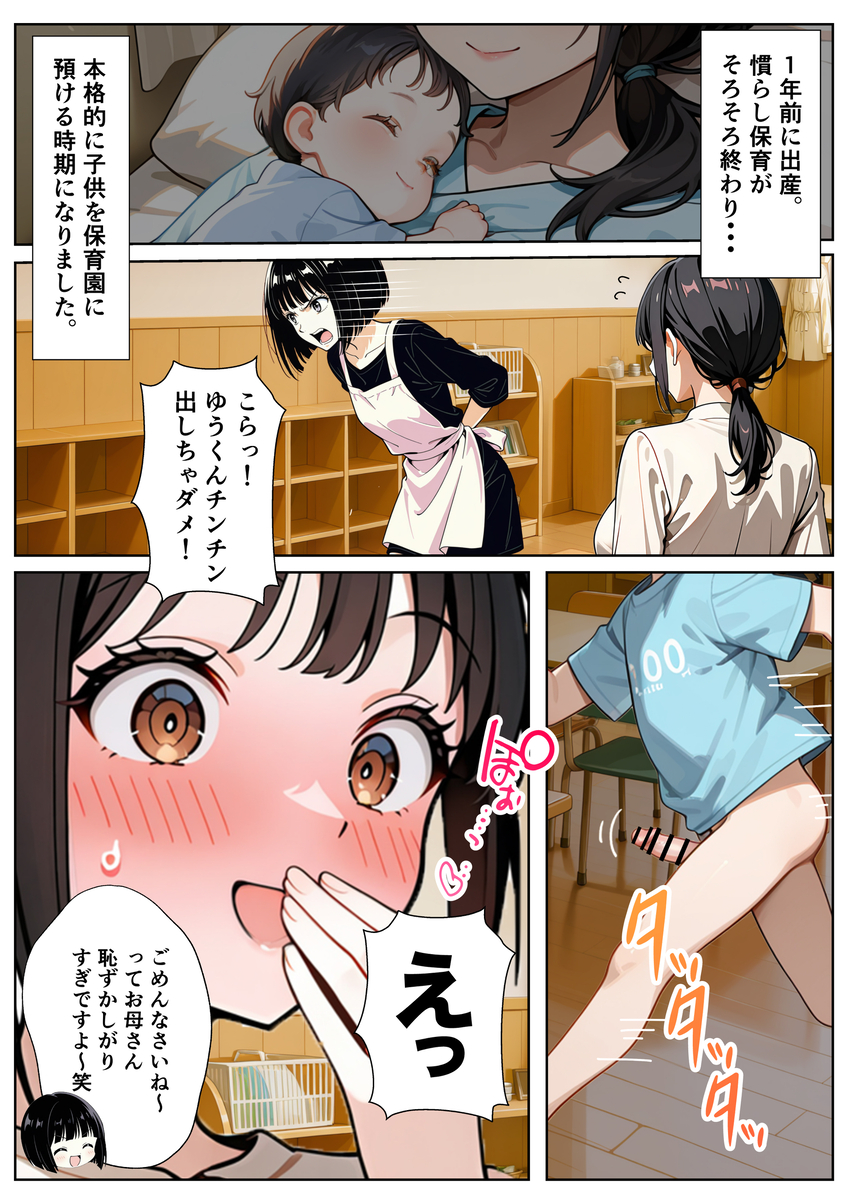 【えろまんが】純真無垢なお母さんに孕ませ托卵セックスしてる姿がエロ過ぎる！