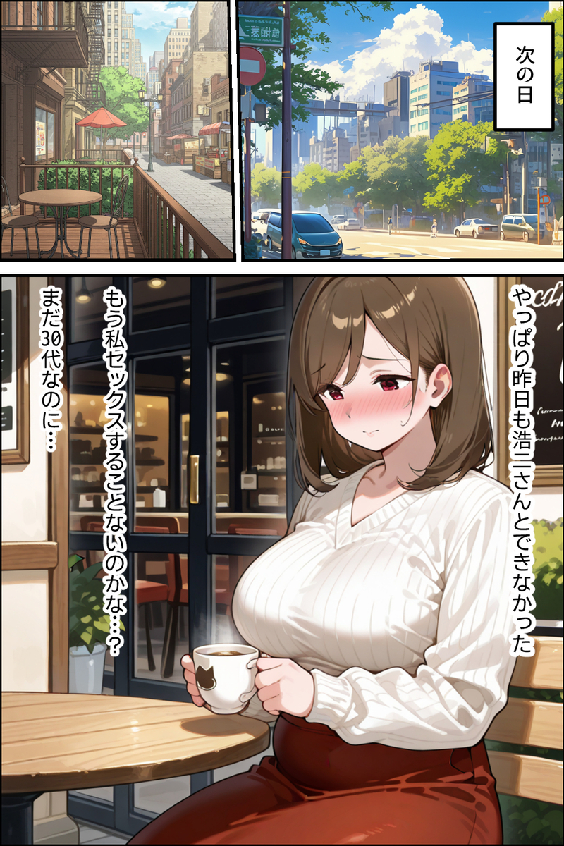 【エロ漫画】コンサルとの性行為の虜となりセックスの虜になる人妻