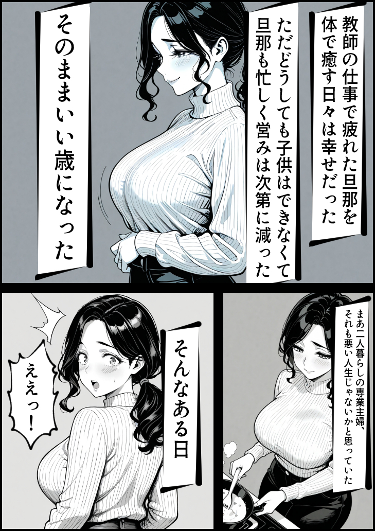 【エロマンガ】お互いトラウマを抱えた人妻と大学生がセックスに溺れる姿がヤバい！