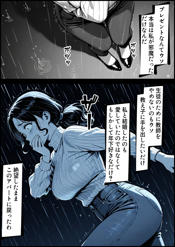 【エロ漫画】わけありな大家の人妻と爛れた関係に勃起不可避！