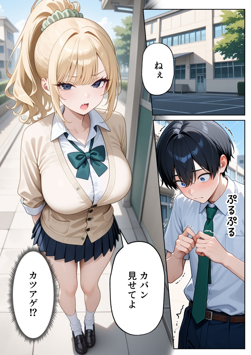 【エロ漫画】優しいギャルとの甘々SEXにドキドキが止まらない！