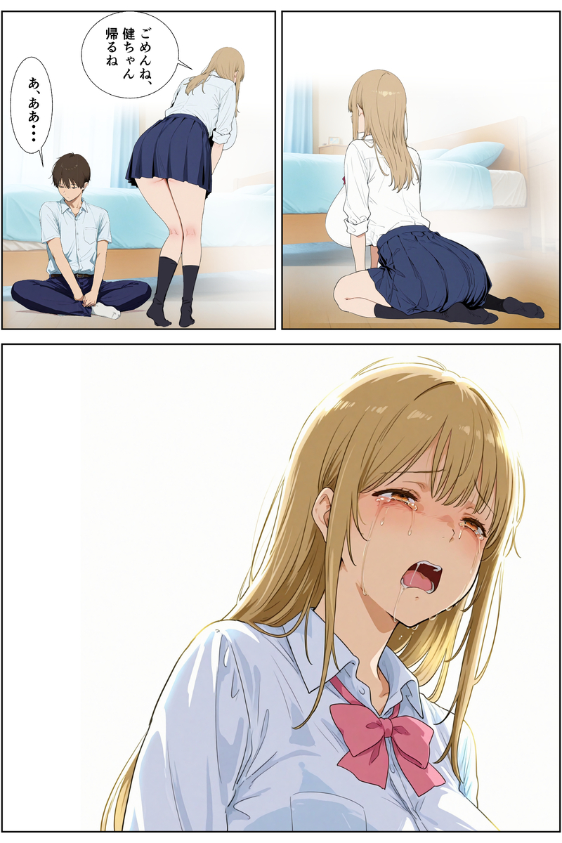 【エロ漫画】僕の大好きな幼馴染は新しい義父によって処女膜を破られ…