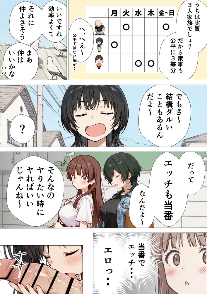 【えろまんが】性欲があまり気味の人妻さん…隣人の夫婦に刺激されて…