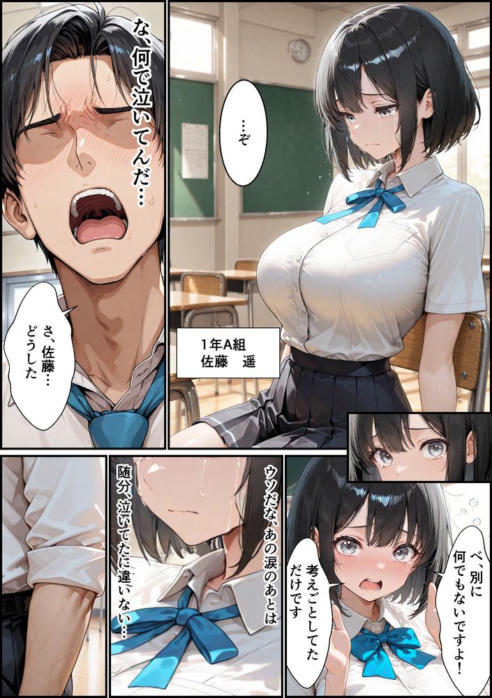 【えろまんが】彼氏がいるのに…先生とのセックスで本当の快楽を知ってしまった女の子…