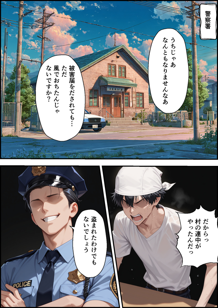 【エロ漫画】夫を支えるために一緒に移住した田舎街で権力者に狙われた人妻の運命が…