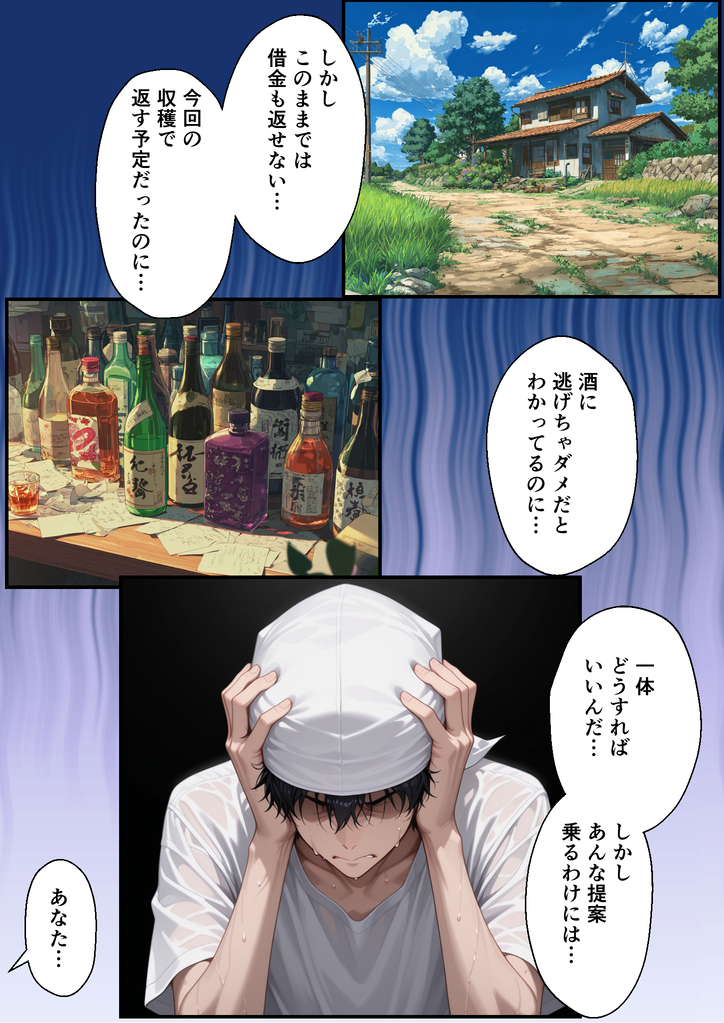 【エロ漫画】夫を支えるために一緒に移住した田舎街で権力者に狙われた人妻の運命が…