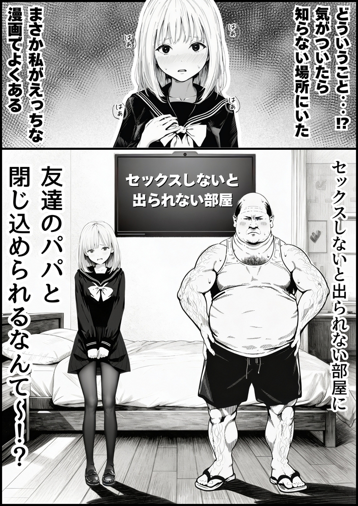 【エロ漫画】俺達にとって心の中に妄想を具現化したヒーローはこのおじさんだと思うwww