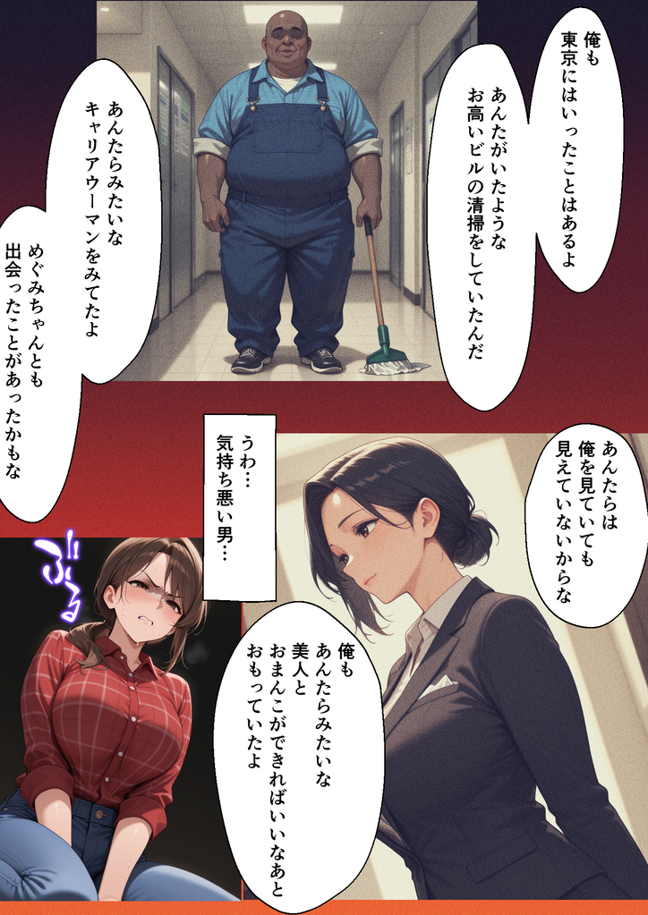 【エロ漫画】夫を支えるために一緒に移住した田舎街で権力者に狙われた人妻の運命が…