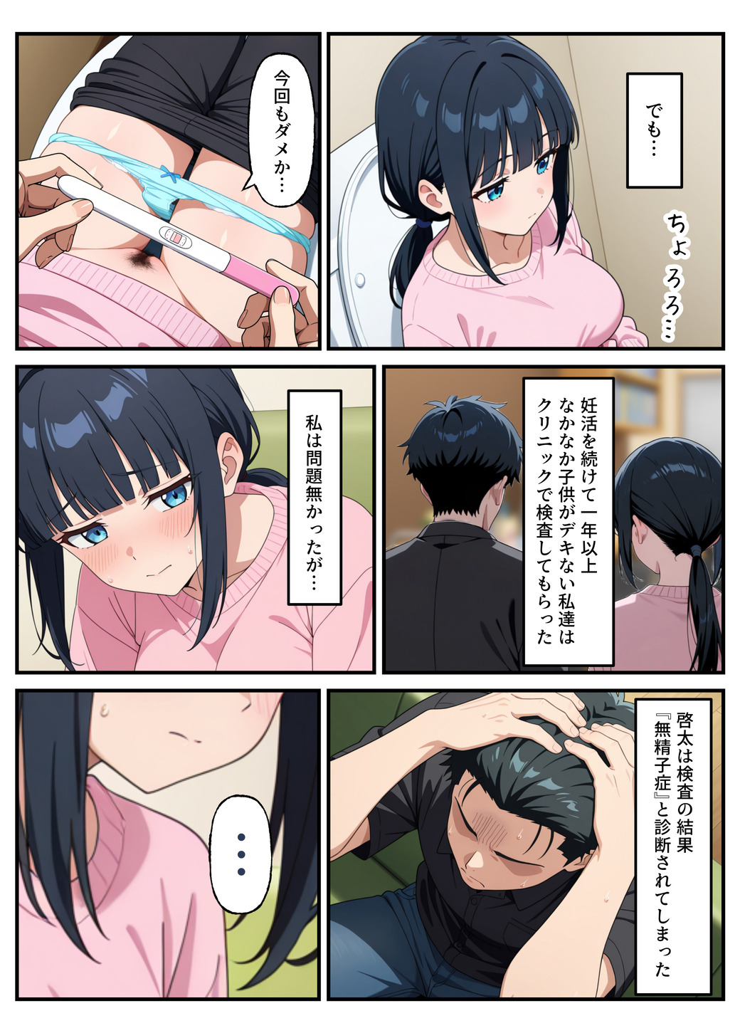 【エロマンガ】不妊治療の為にセックス代行サービスを利用した奥様の運命が…