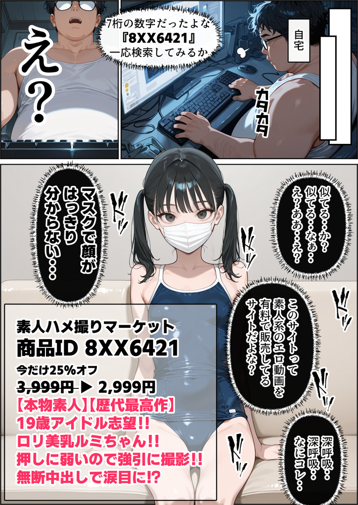 【エロマンガ】「似てる…だけかもしれない…よな…？」大好きなアイドルがまさかのハメ撮りビデオに…