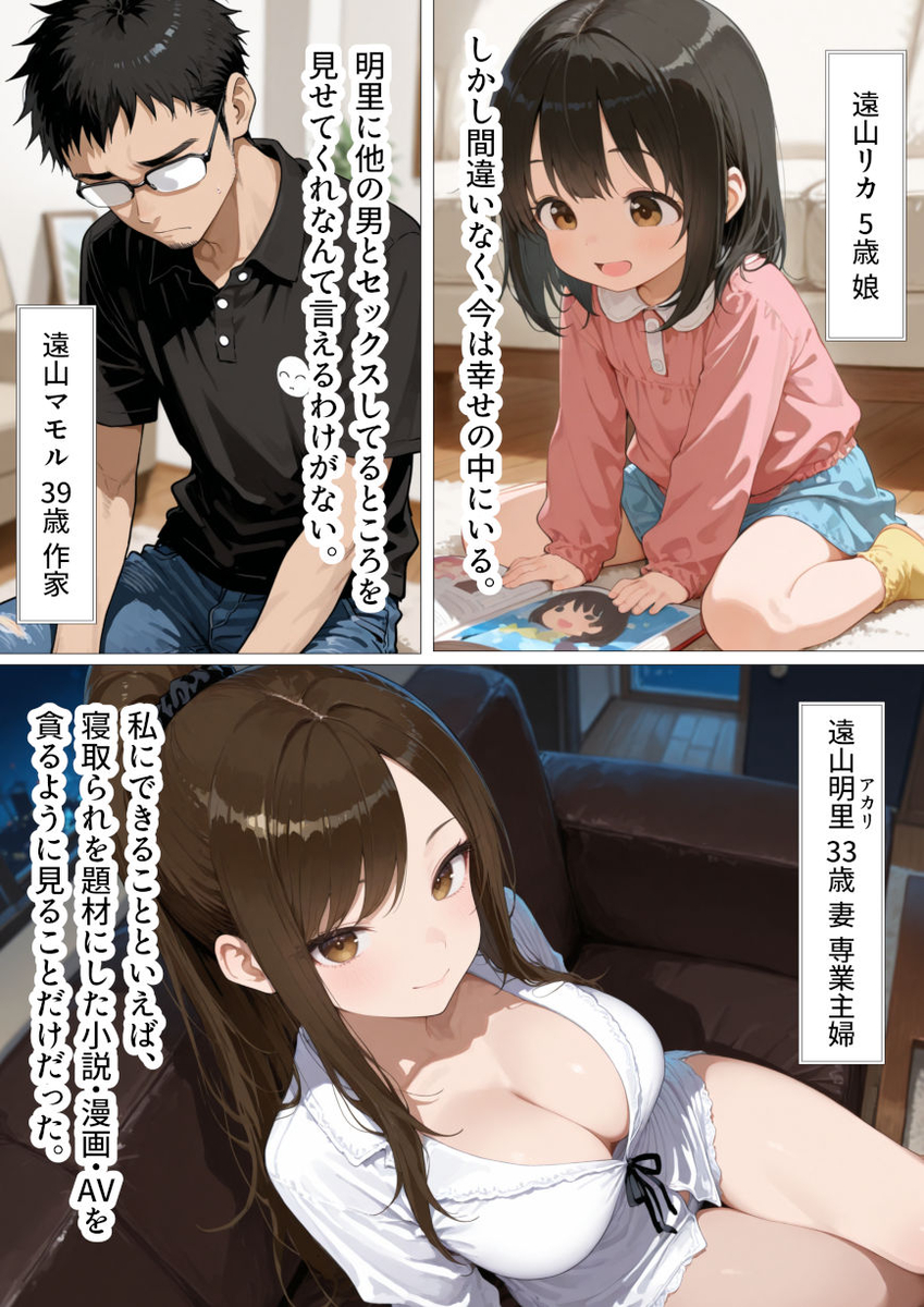 【エロ漫画】夫以外の男に抱かれてアクメしてる人妻ってたまらないっすね！