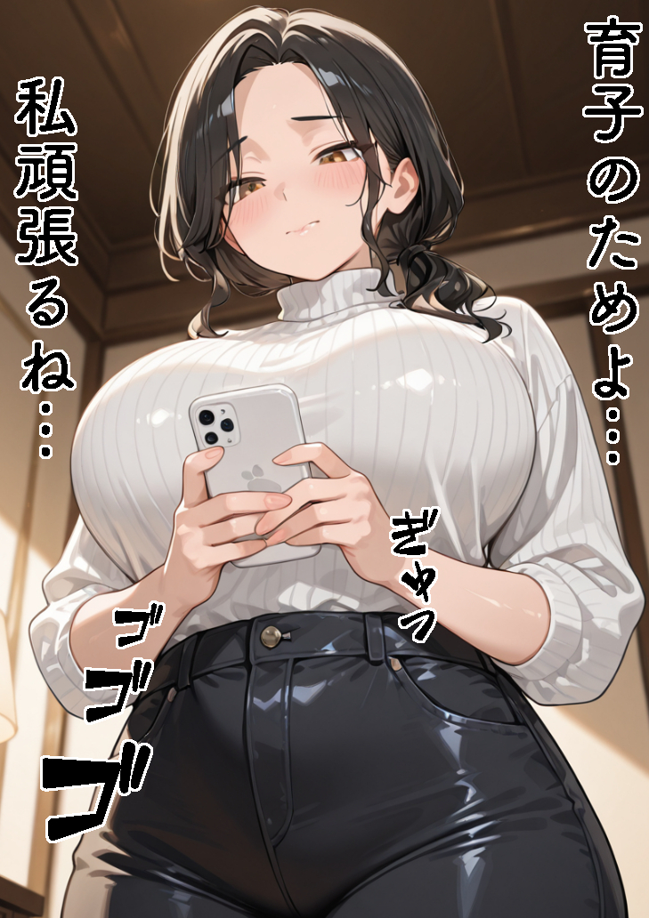 【えろまんが】未亡人に惚れた心優しい若い男とのセックスにドキドキが止まらない！