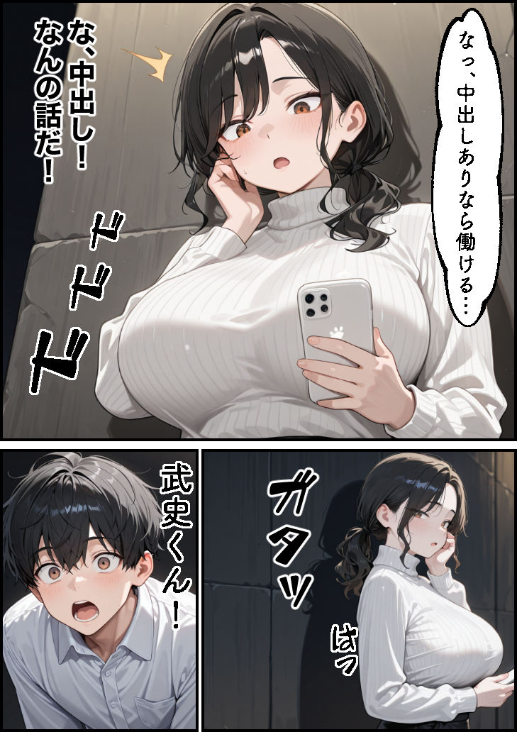 【えろまんが】未亡人に惚れた心優しい若い男とのセックスにドキドキが止まらない！