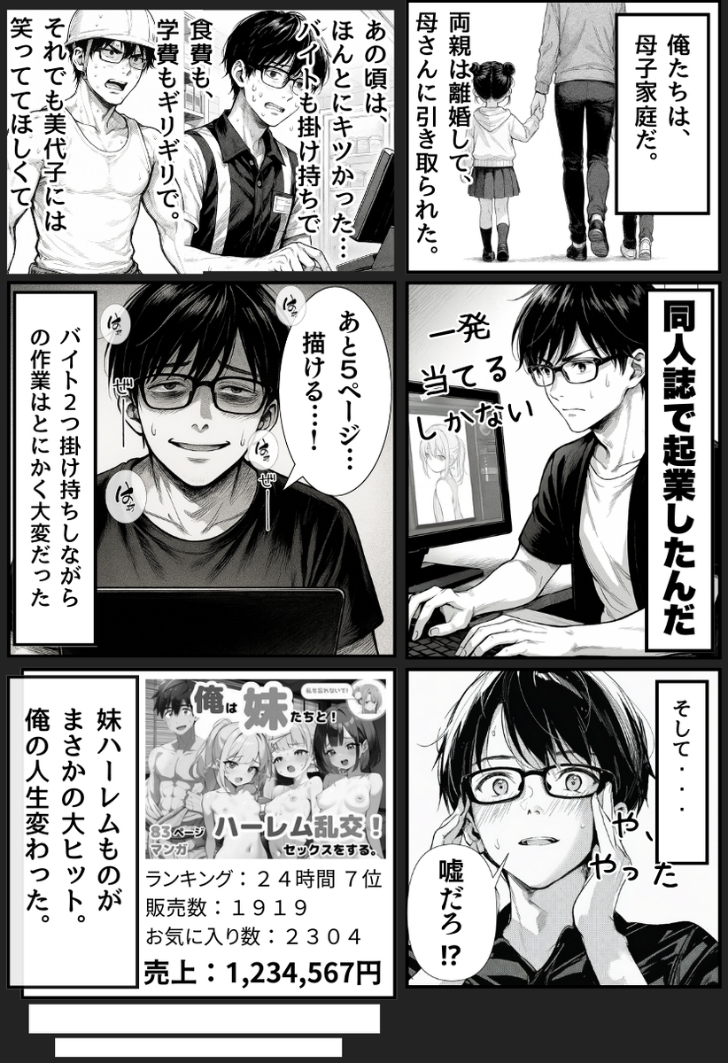 【エロ漫画】大好きな妹の彼氏がこんな中年おっさんって…しかもエッチしまくってるって…
