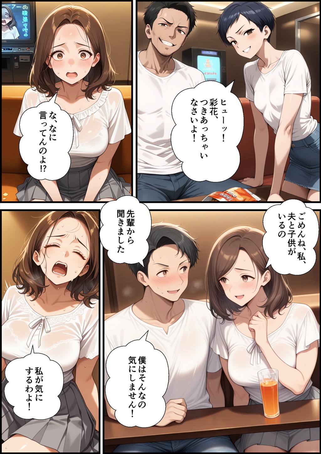 【エロ漫画】夫や息子を愛しながらもイケメンテニスコーチとの不倫セックスを楽しむ人妻さんがエロ過ぎる！