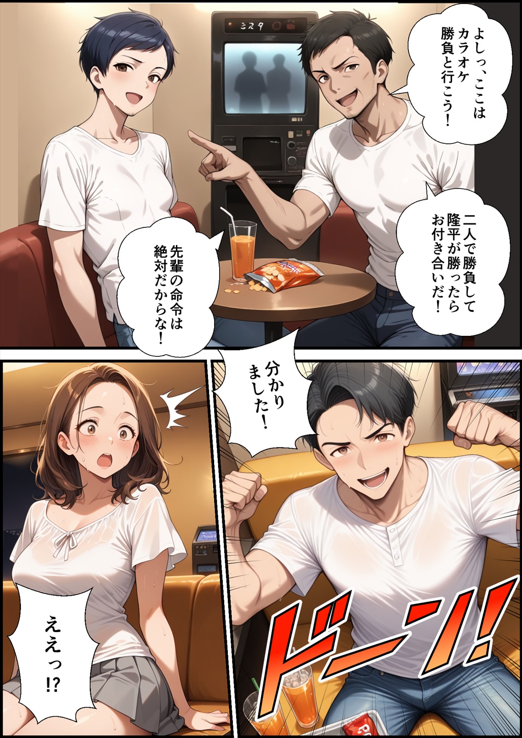 【エロ漫画】夫や息子を愛しながらもイケメンテニスコーチとの不倫セックスを楽しむ人妻さんがエロ過ぎる！