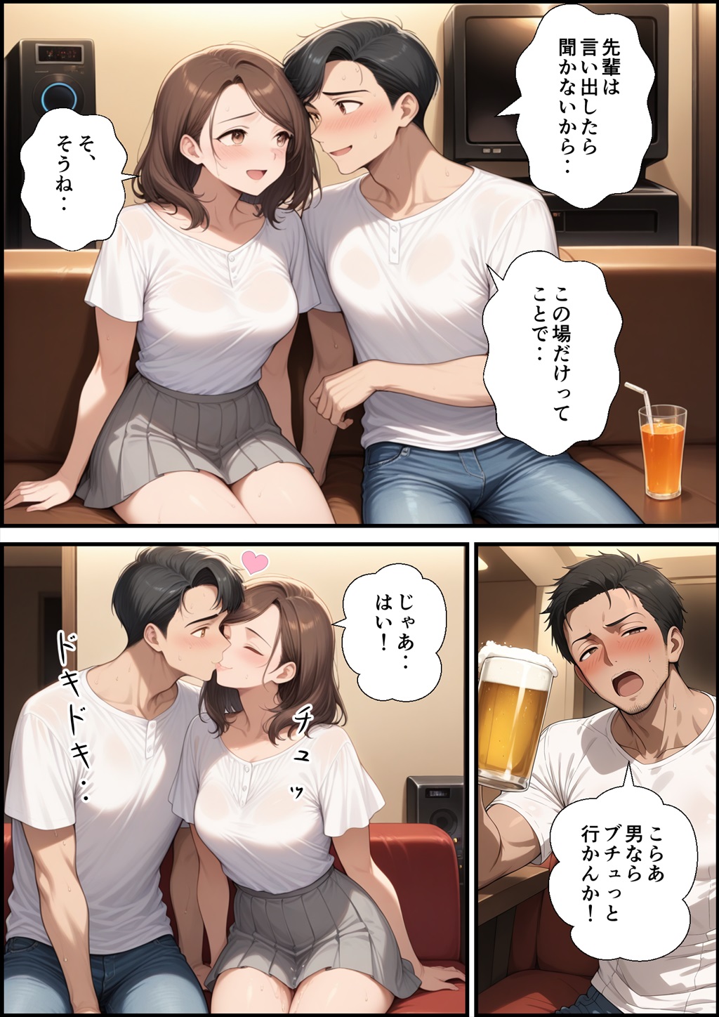 【エロ漫画】夫や息子を愛しながらもイケメンテニスコーチとの不倫セックスを楽しむ人妻さんがエロ過ぎる！
