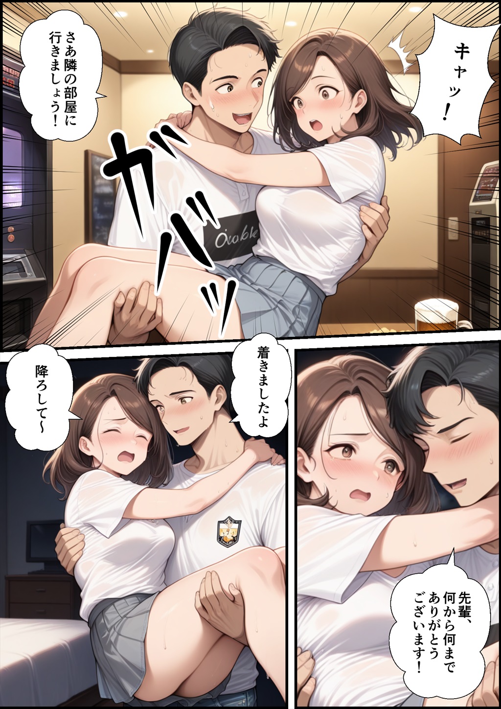 【エロ漫画】夫や息子を愛しながらもイケメンテニスコーチとの不倫セックスを楽しむ人妻さんがエロ過ぎる！