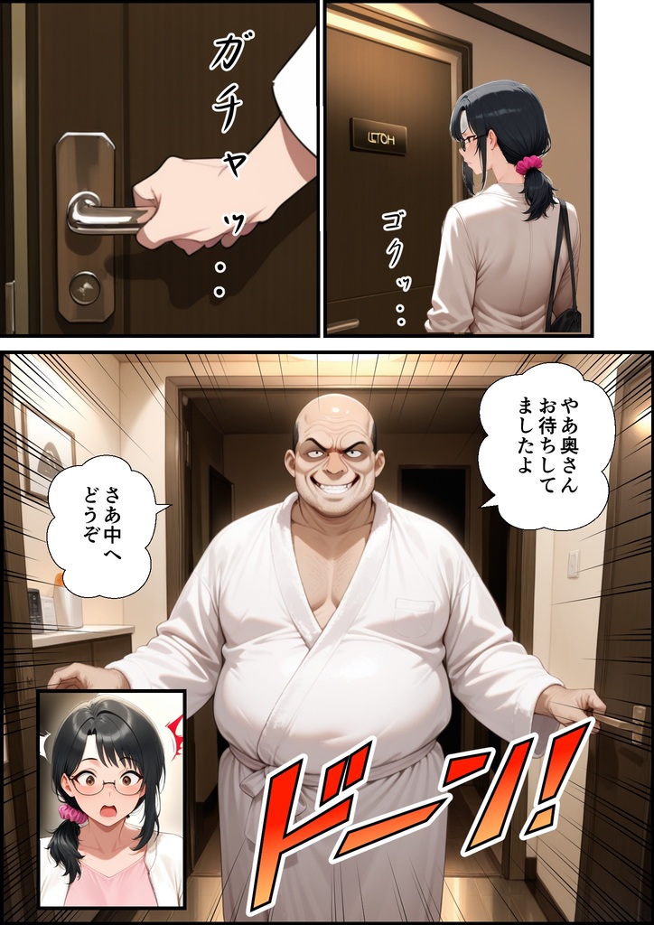 【エロマンガ】一度おっさんとの浮気セックスにハマってしまった奥様…再度おっさんとエッチをしてしまい…