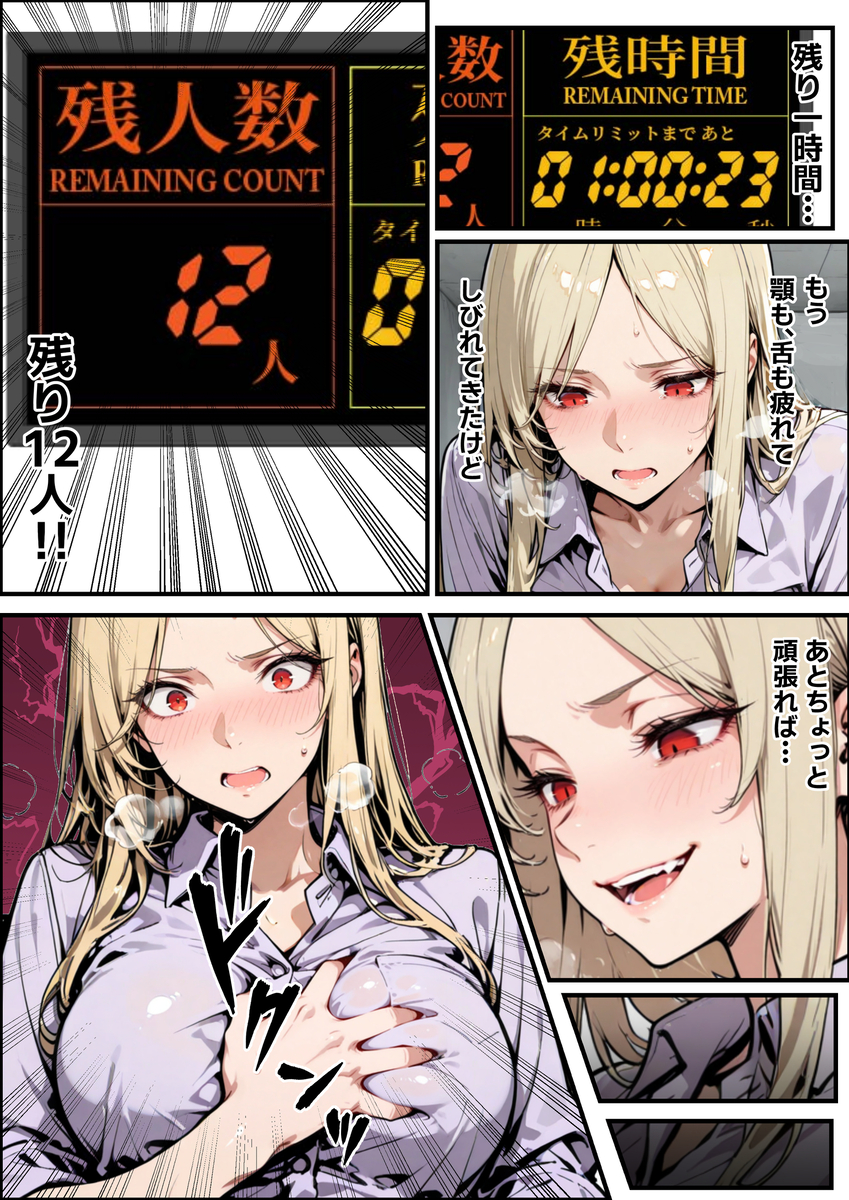 【えろまんが】ホストで豪遊する美容会社の女社長さん倒産危機の為にエッチなゲームに参戦することに…