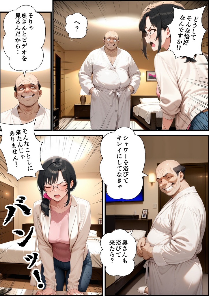 【エロマンガ】一度おっさんとの浮気セックスにハマってしまった奥様…再度おっさんとエッチをしてしまい…