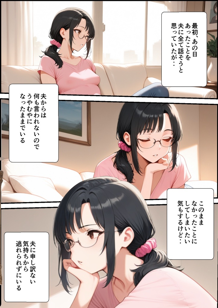 【エロマンガ】一度おっさんとの浮気セックスにハマってしまった奥様…再度おっさんとエッチをしてしまい…