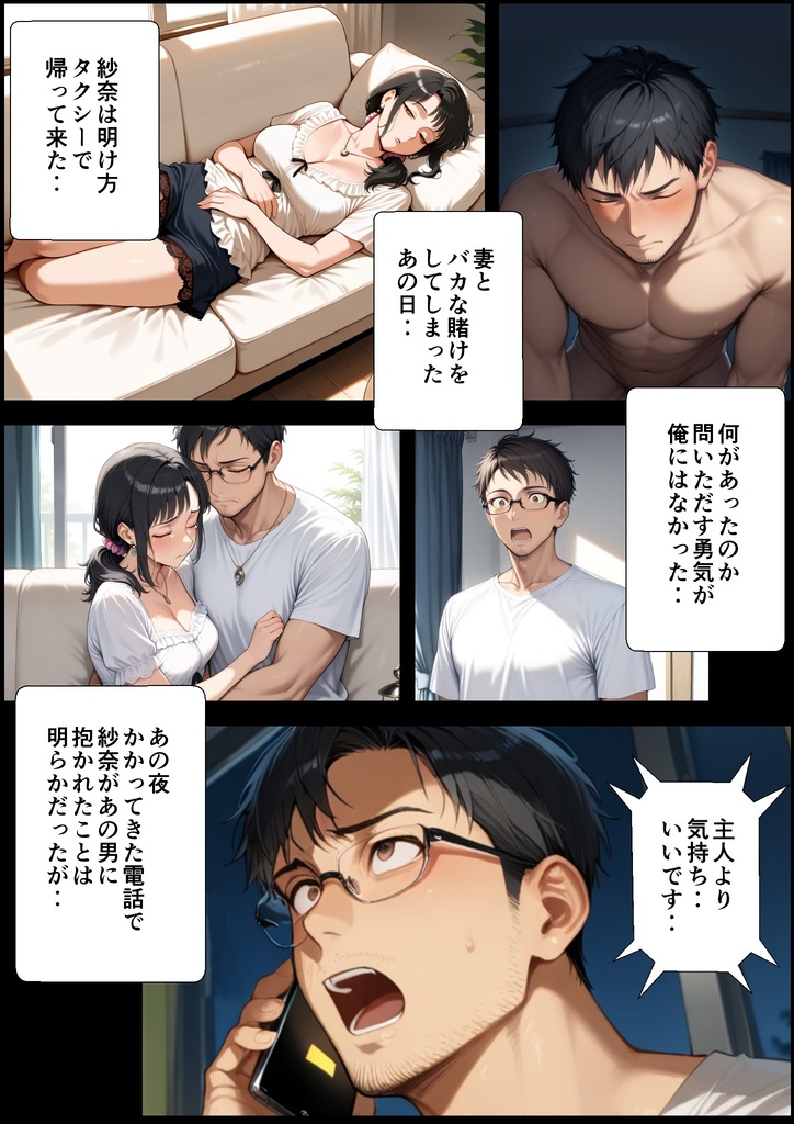 【エロマンガ】一度おっさんとの浮気セックスにハマってしまった奥様…再度おっさんとエッチをしてしまい…