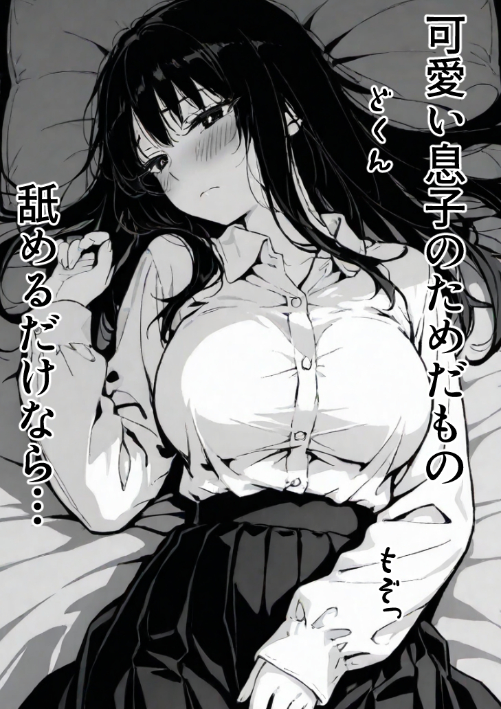 【エロ漫画】息子を一心に想う母の心と裏腹に疼き続ける身体の狭間で清純な人妻は少しずつ堕ちていく