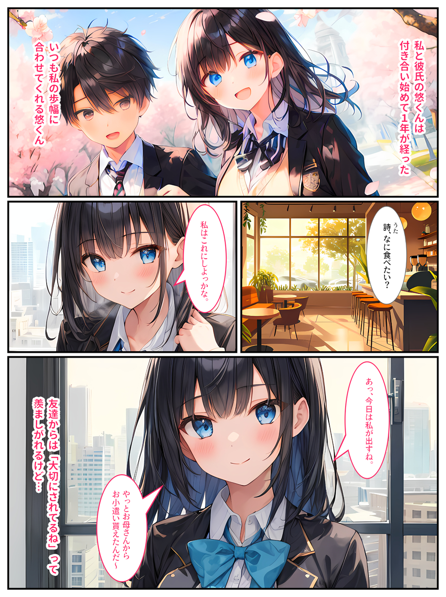 【えろまんが】同級生の彼氏がいるのに年上家庭教師とのセックスに溺れる女の子