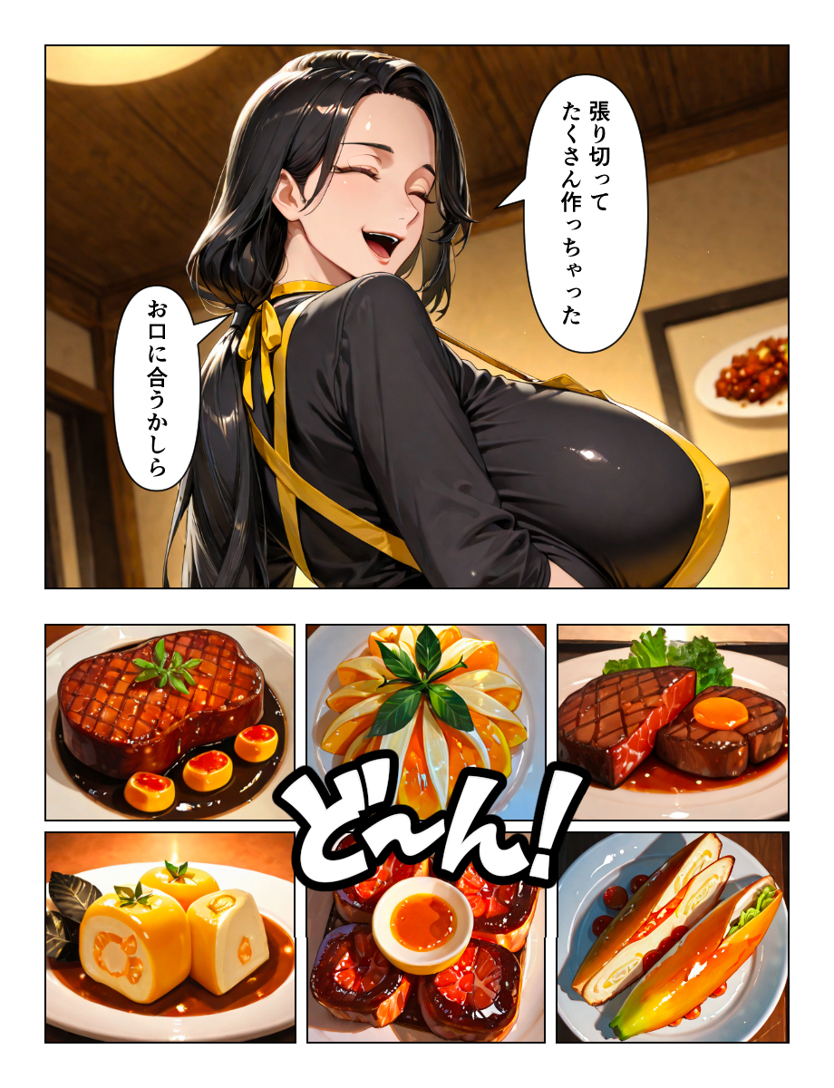 【エロ漫画】エッチなカラダした上司の奧さんのアプローチが…これは我慢できない！