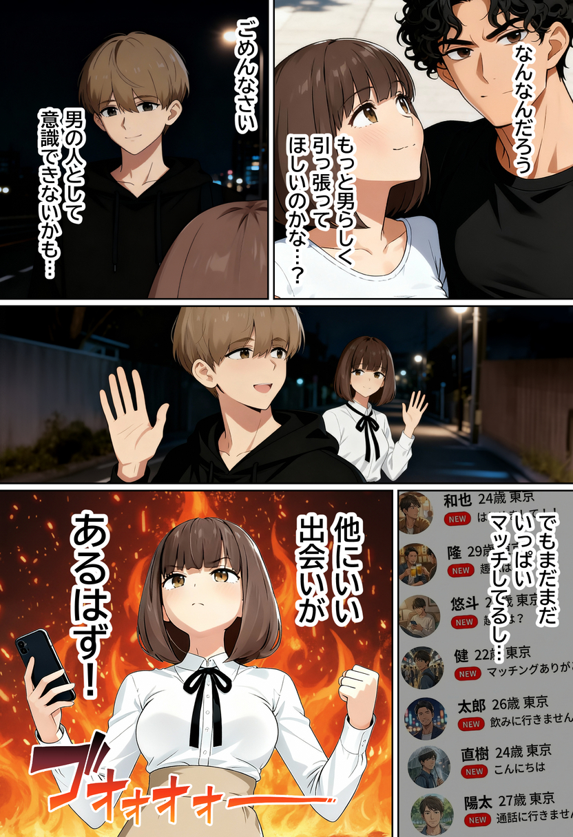 【えろまんが】心を壊された女性がマッチングアプリで自分を取り戻していく姿にドキドキが止まらなくなる…