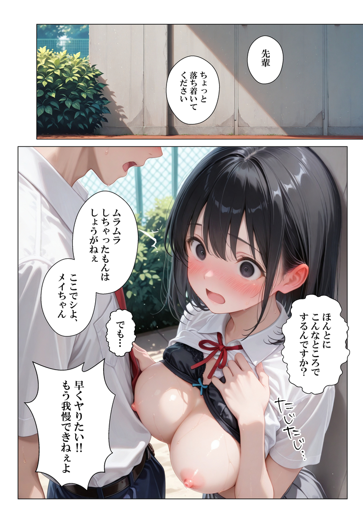 【エロ漫画】早漏体質の彼氏より絶倫教師を選んでしまった女の子の運命が…